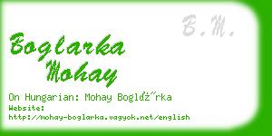 boglarka mohay business card